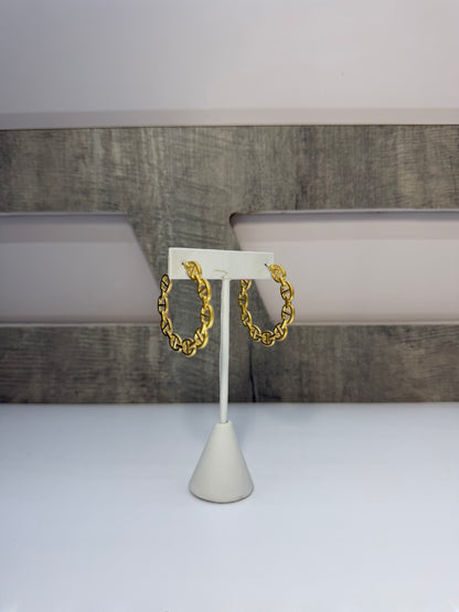 Swirl Link Hoop